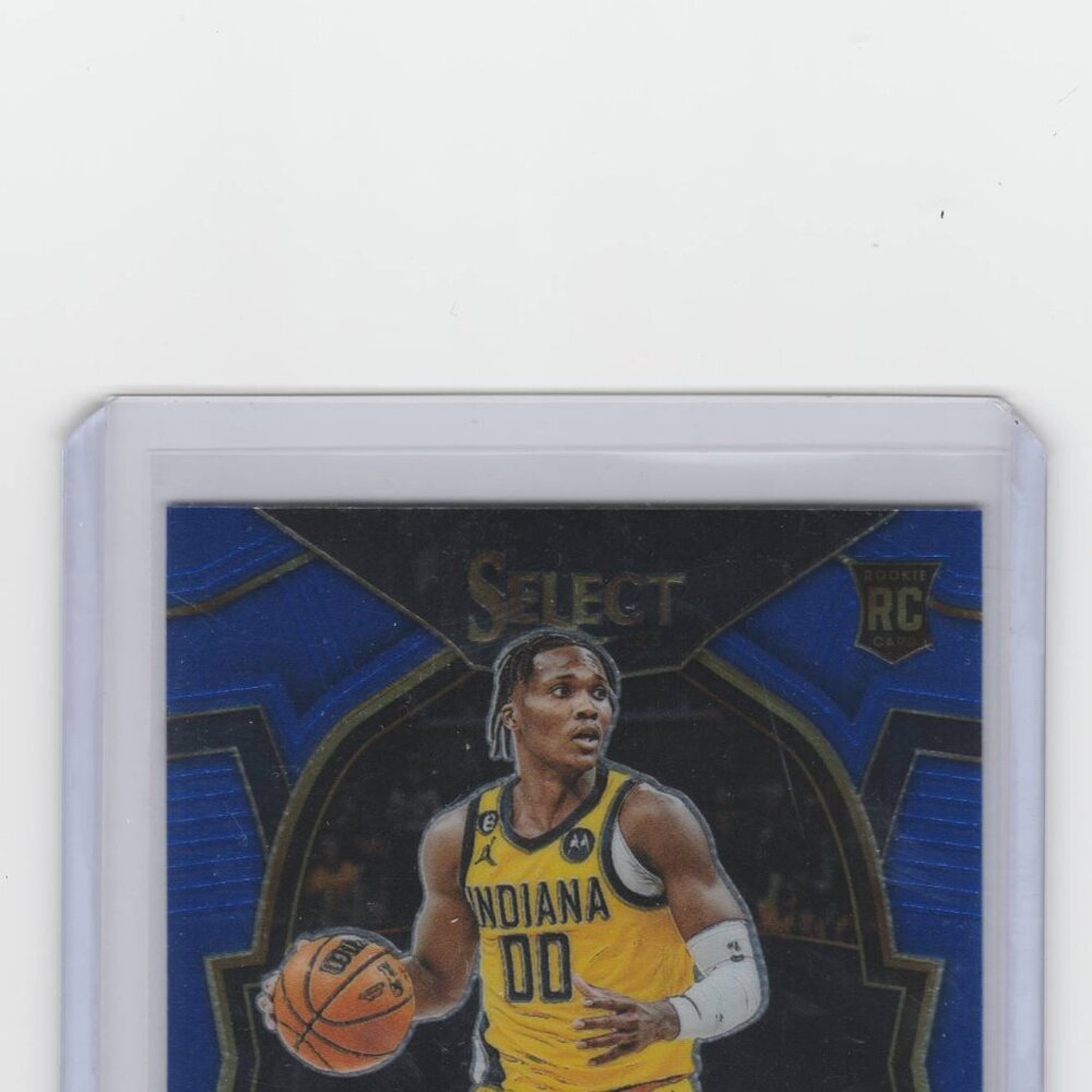 Bennedict Mathurin Blue Concourse Rookie Card Indiana Pacers Perfect Card!! - Picture 4 of 5